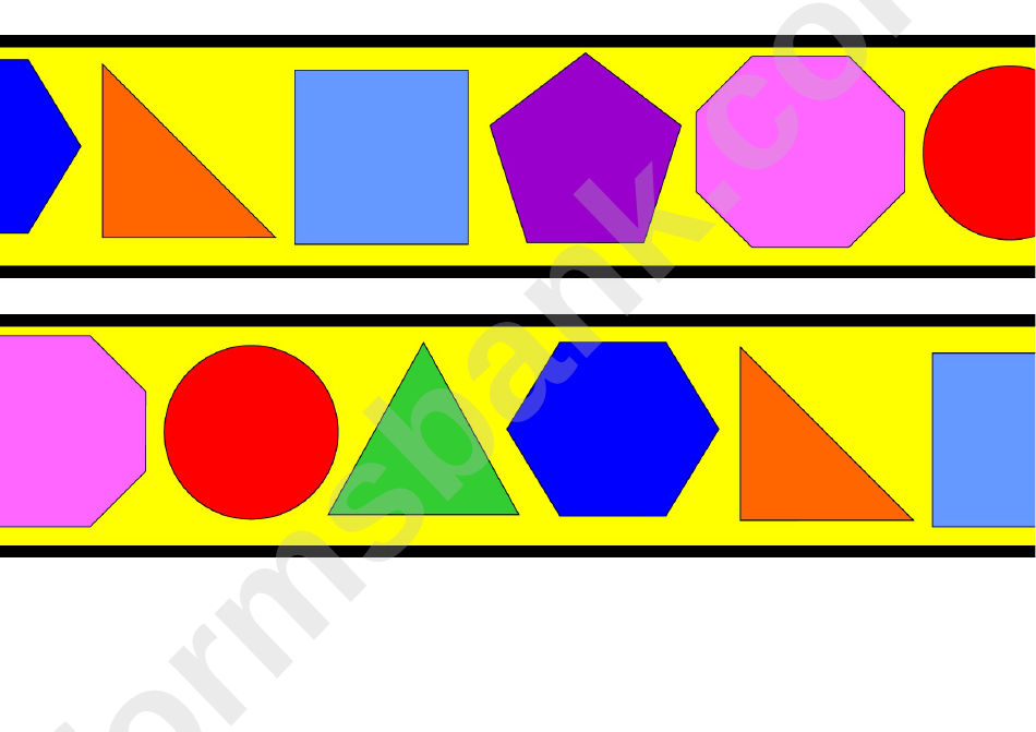 2d Shape Border Template For Displays