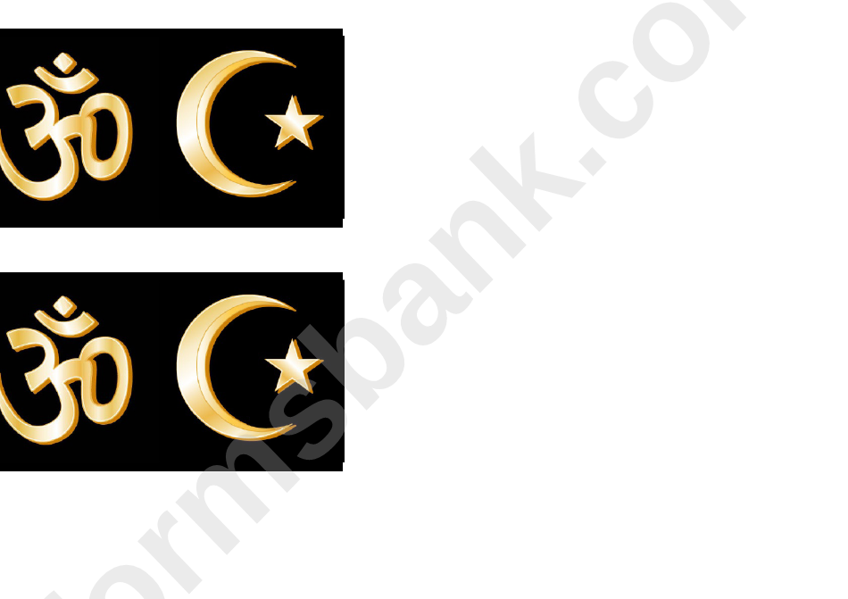 Religious Symbols Border Template For Displays
