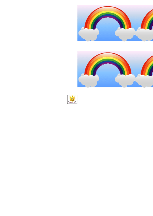 Rainbow Border Template For Displays Printable pdf