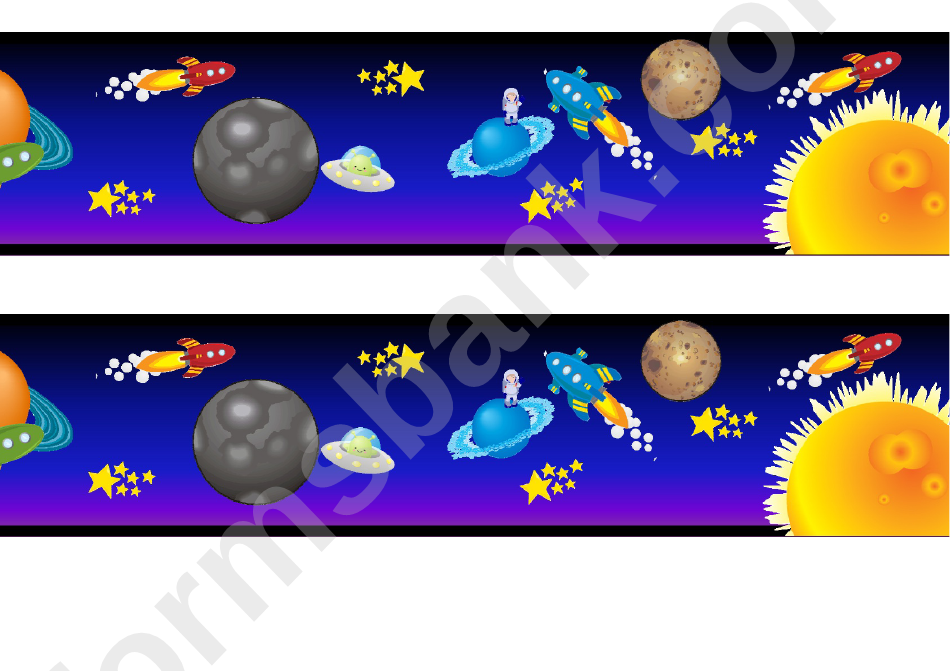 Space Border Template For Displays