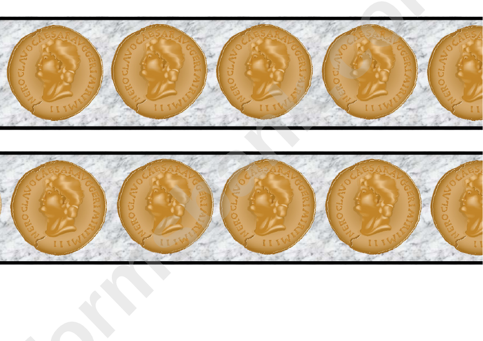 Roman Coins Border Template For Displays
