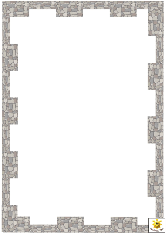 Grey Stone Castle Template Printable pdf