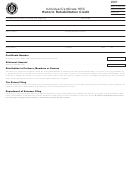 Individual Certificate Hrc Form - Historic Rehabilitation Credit