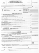 Form L-1120 - Lapeer Income Tax Corporation Return