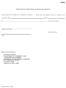 Form 08-4109c - Certificate From Dean Of Podiatry School