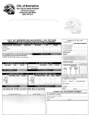 City Of Bremerton Quarterly Tax Return Form