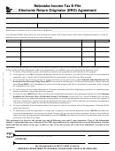 Form 8-543-1999 - Nebraska Income Tax E-file - Electronic Return Originator (ero) Agreement