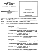 Form Mnpca-10a - Domestic Nonprofit Corporation Articles Of Consolmation