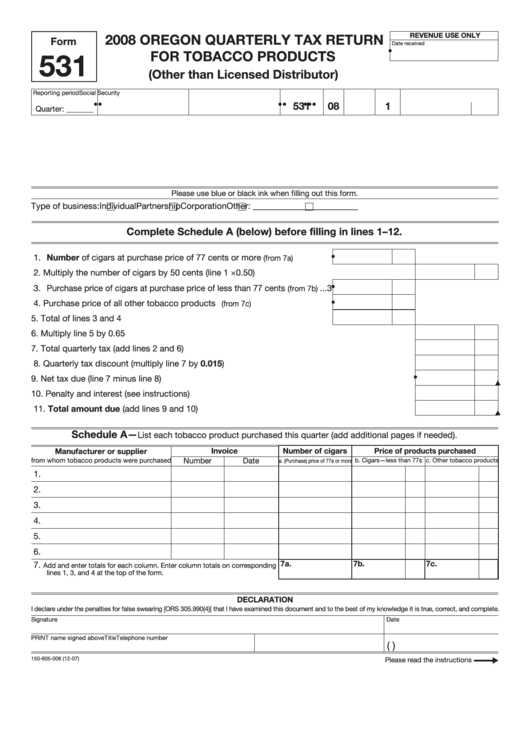 Oregon Tax Forms Fillable Printable Forms Free Online