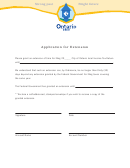 Application Form For Income Tax Return Extension - Ontario Local Income Tax Return