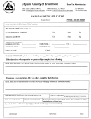 Sales Tax License Application Form - City And County Of Broomfield