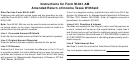 Form M-941-am - Instructions For Amended Return Of Income Taxes Withheld