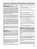 Form Ia00401 - Domestic Disclosure Spreadsheet Instructions