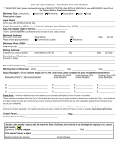 Business Tax Application Form - City Of Los Angeles