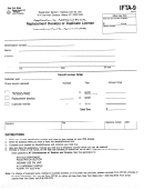 Form Ifta-9 - Application For Additional Decals, Replacement Decal(s) Or Duplicate License