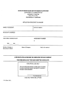 Form T-79 - Application For Estate Tax Waiver