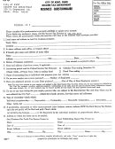 Form Bq - Susiness Questionnaire