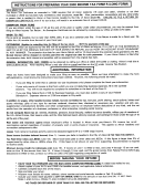 Instructions For Preparing Year 2000 Income Tax Form R - City Of Akron