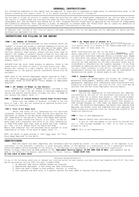 Form Uc-27 - General Instructions Sheet Printable pdf