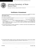 Form Do-01 - Certificate Of Amendment