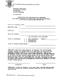 Application For Certificate Of Exemption For Farm Equipment / Farm Structure Construction Material