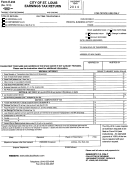 Fillable Form E-234 - City Of St. Louis Earnings Tax Return 2014 Printable pdf