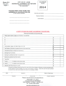 Form E-1 - City Of St. Louis Individual Earnings Tax Return 2014