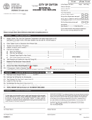 Individual Income Tax Return Form - City Of Dayton