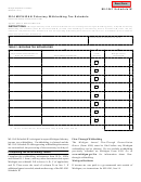 Form Mi-1041 - 2014 Michigan Fiduciary Withholding Tax Schedule