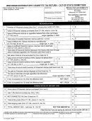 Form Ct-105 - Wisconsin Distributor's Cigarette Tax Return