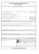 Declaration Of Estimated Tax For Year 2010 - City Of Mason Printable pdf