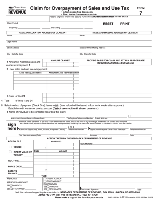 form-7-claim-for-overpayment-of-sales-and-use-tax-printable-pdf-download