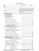 Municipal Tax Return Form - City Of Peoria