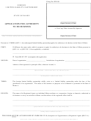 Form Mllp-12 - Application For Authority To Do Business - 2001