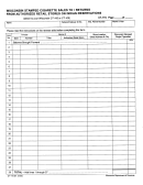 Form Ct-115 - Form For Stamped Cigarette Sales To / Returns From Authorized Retail Sores On Indian Reservations