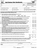 Form 3565 - Small Business Stock Questionnaire