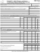 Form Cg-112.3 - Schedule C - Sales, Transfers, And Returns Of Unstamped Cigarettes Outside New York State - 2001