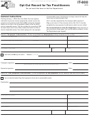 Form It-800 - Opt-out Record For Tax Practitioners