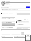Form Cr151 - Articles Of Organization - Limited Liability Company - 1999