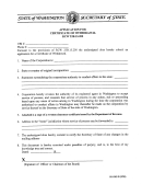 Application For Certificate Of Withdrawal Rcw 23b.15.200 Form - Washington Secretary Of State