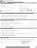 Form Tp-1 - Tobacco Products Tax Return - Illinois Department Of Revenue