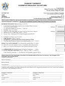 Radnor Township Business Privilege Tax Return Form - 2014