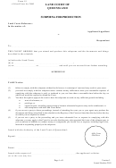 Form 15 - Subpoena For Production - Land Court