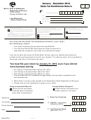 Sales Tax Remittance Return Form - State Of Washington Department Of Revenue - 2014