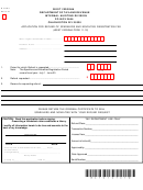 Form Sn-4 - Application For Refund Of Sparklers And Novelties Registration Fee - 2007