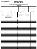 Form 41a720-s17 - Schedule Kreda-t - Tracking Schedule For A Kreda Project - 1998