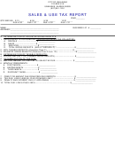 Sales And Use Tax Report Form