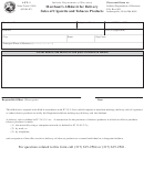 Form Aff-1 - Merchant's Affidavit For Delivery Sales Of Cigarette And Tobacco Products Form - Indiana Department Of Revenue