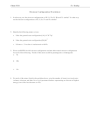 Electron Configuration Worksheet