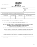 Application For Refund (income Tax) Form - City Of Akron